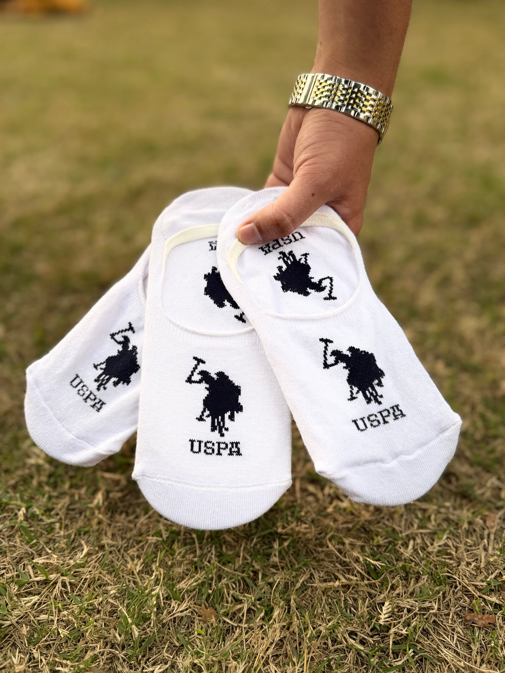 U.S. Polo Assn. Unisex Logo Ankle Socks - Pack of 3