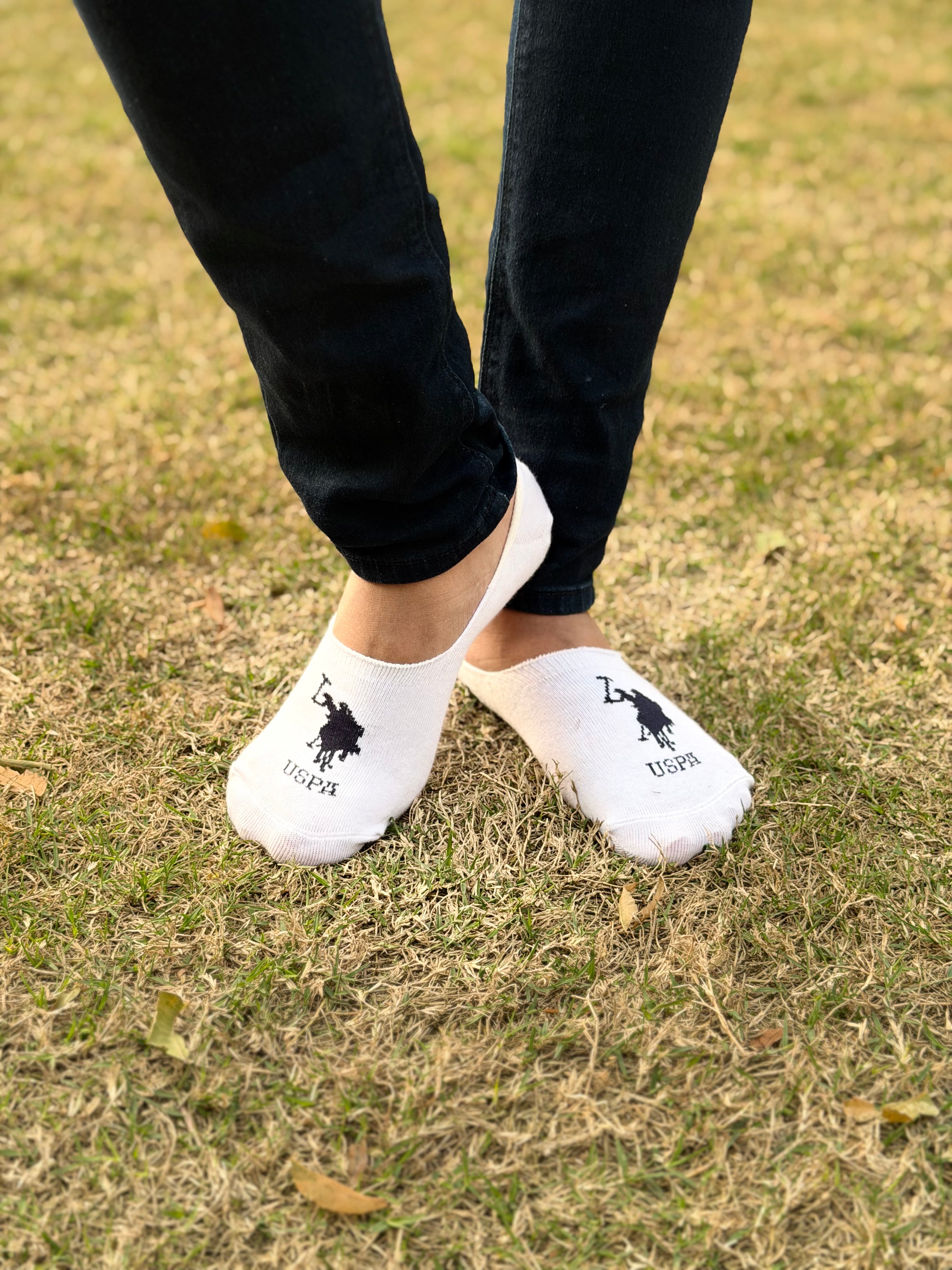 U.S. Polo Assn. Unisex Logo Ankle Socks - Pack of 3