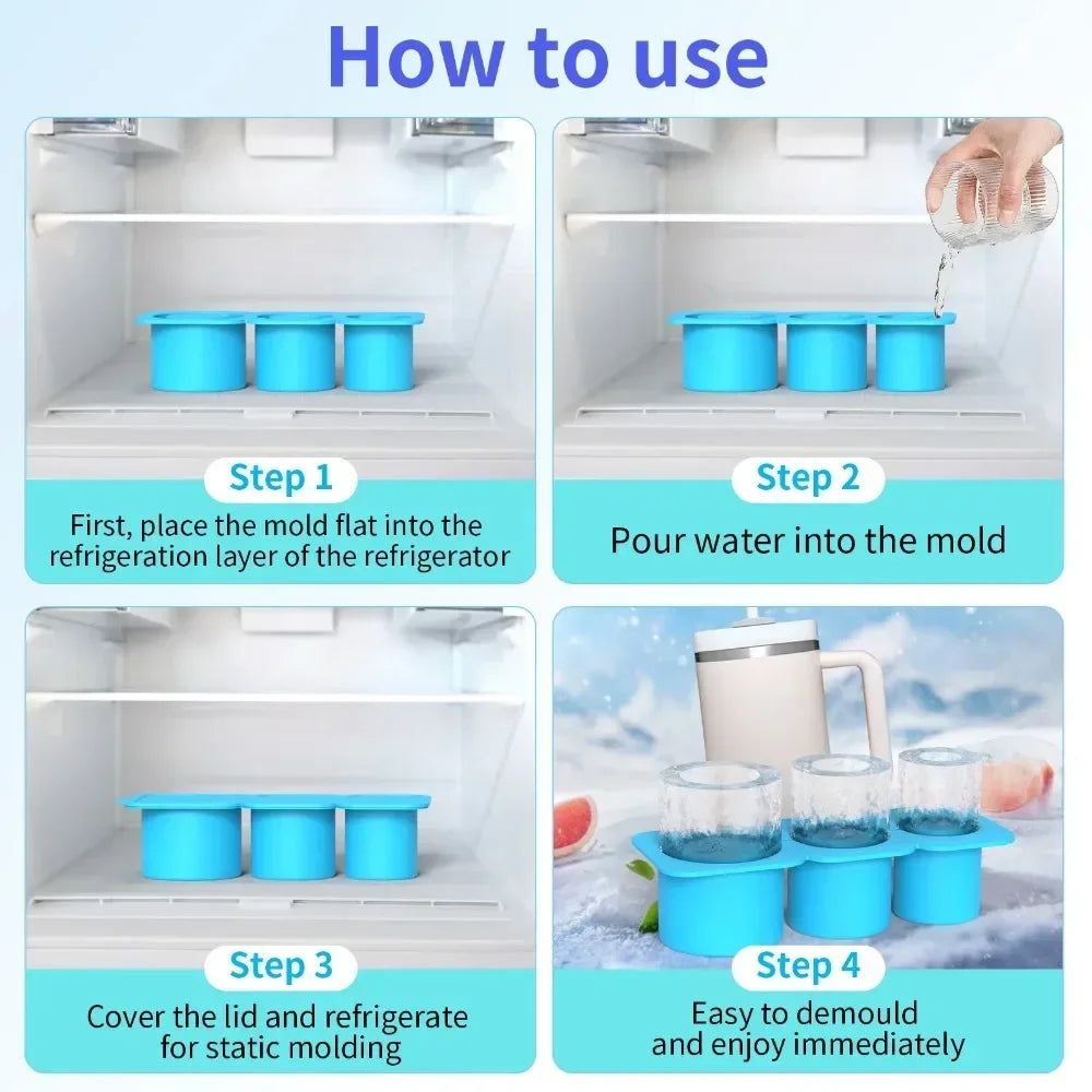 Silicone Ice Cube Tray for Stanley Cup